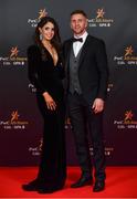 2 November 2018; Galway hurler Aidan Harte with Camilla Hoban upon arrival at the PwC All Stars 2018 at the Convention Centre in Dublin. Photo by Ramsey Cardy/Sportsfile