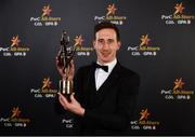 2 November 2018; Tyrone footballer Colm Cavanagh with his All-Star award at the PwC All Stars 2018 at the Convention Centre in Dublin. Photo by Sam Barnes/Sportsfile