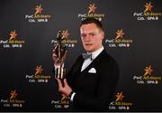 2 November 2018; Monaghan footballer Rory Beggan with his All-Star award at the PwC All Stars 2018 at the Convention Centre in Dublin. Photo by Sam Barnes/Sportsfile