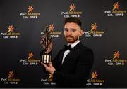2 November 2018; Tyrone footballer Padraig Hampsey with his All-Star award at the PwC All Stars 2018 at the Convention Centre in Dublin. Photo by Sam Barnes/Sportsfile