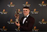 2 November 2018; Dublin footballer Brian Howard with his All-Star award at the PwC All Stars 2018 at the Convention Centre in Dublin. Photo by Sam Barnes/Sportsfile