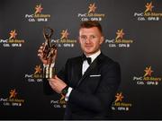 2 November 2018; Galway hurler Joe Canning with his All-Star award at the PwC All Stars 2018 at the Convention Centre in Dublin. Photo by Sam Barnes/Sportsfile