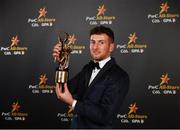 2 November 2018; Galway hurler Pádraic Mannion with his All-Star award at the PwC All Stars 2018 at the Convention Centre in Dublin. Photo by Sam Barnes/Sportsfile