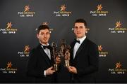 2 November 2018; Galway hurling winners Ian Burke, left, and Daithí Burke with their All-Star awards at the PwC All Stars 2018 at the Convention Centre in Dublin. Photo by Sam Barnes/Sportsfile