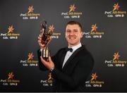 2 November 2018; Kilkenny hurler Eoin Murphy with his All-Star award at the PwC All Stars 2018 at the Convention Centre in Dublin. Photo by Sam Barnes/Sportsfile