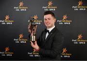 2 November 2018; Cork hurler Séamus Harnedy with his All-Star award at the PwC All Stars 2018 at the Convention Centre in Dublin. Photo by Sam Barnes/Sportsfile