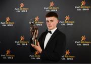 2 November 2018; Cork hurler Darragh Fitzgibbon with his All-Star award at the PwC All Stars 2018 at the Convention Centre in Dublin. Photo by Sam Barnes/Sportsfile