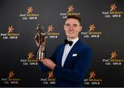 2 November 2018; Dublin footballer Brian Fenton with his All-Star award at the PwC All Stars 2018 at the Convention Centre in Dublin. Photo by Sam Barnes/Sportsfile