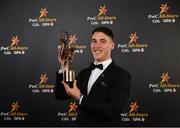 2 November 2018; Limerick hurler Seán Finn with his All-Star award at the PwC All Stars 2018 at the Convention Centre in Dublin. Photo by Sam Barnes/Sportsfile
