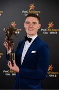 2 November 2018; Dublin footballer Brian Fenton with his Footballer of the Year award at the PwC All Stars 2018 at the Convention Centre in Dublin. Photo by Sam Barnes/Sportsfile