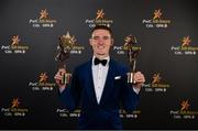 2 November 2018; Dublin footballer Brian Fenton with his Footballer of the Year and All-Star awards at the PwC All Stars 2018 at the Convention Centre in Dublin. Photo by Sam Barnes/Sportsfile