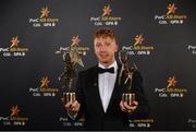 2 November 2018; Limerick hurler Cian Lynch with his Hurler of the Year and All-Star awards at the PwC All Stars 2018 at the Convention Centre in Dublin. Photo by Sam Barnes/Sportsfile
