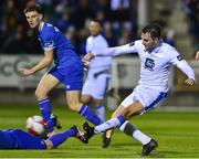 2 November 2018; Mark Timlin of Finn Harps scores his side's first goal during the SSE Airtricity League Promotion / Relegation Play-off Final 2nd leg match between Limerick FC and Finn Harps at Market's Field in Limerick. Photo by Matt Browne/Sportsfile