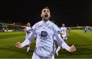 2 November 2018; Nathan Boyle of Finn Harps celebrates after scoring his side's second goal during the SSE Airtricity League Promotion / Relegation Play-off Final 2nd leg match between Limerick FC and Finn Harps at Market's Field in Limerick. Photo by Matt Browne/Sportsfile