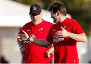 3 November 2018; Ulster head coach Dan McFarland, left, and Ulster defence coach Jared Payne prior to the Guinness PRO14 Round 8 match between Benetton and Ulster at Stadio Monigo in Treviso, Italy. Photo by Roberto Bregani/Sportsfile