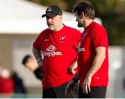 3 November 2018; Ulster head coach Dan McFarland, left, and Ulster defence coach Jared Payne prior to the Guinness PRO14 Round 8 match between Benetton and Ulster at Stadio Monigo in Treviso, Italy. Photo by Roberto Bregani/Sportsfile