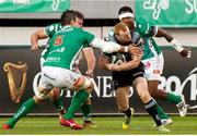 3 November 2018; Peter Nelson of Ulster  is tackled by Alessandro Zanni of Benetton during the Guinness PRO14 Round 8 match between Benetton and Ulster at Stadio Monigo in Treviso, Italy. Photo by Roberto Bregani/Sportsfile