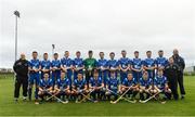 3 November 2018; The Scotland squad before the U21 Hurling Shinty International 2018 match between Ireland and Scotland at Games Development Centre in Abbotstown, Dublin. Photo by Piaras Ó Mídheach/Sportsfile