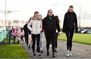 1 November 2018; Walkers in attendance at the launch of Ireland Lights Up with the GAA in partnership with RTÉ’s Operation Transformation and Get Ireland Walking at Ballyboughal GAA Healthy Club in Dublin. In a bid to make exercise more accessible on the dark winter nights, ‘Ireland Lights Up’ will see participating clubs turn on their floodlights/lighting systems between 7-pm-9pm each Thursday for a five-week period (January 17th – February 21st  2019) as Operation Transformation returns to our screens in the New Year. Photo by Sam Barnes/Sportsfile