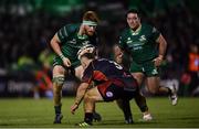 3 November 2018; Sean O’Brien of Connacht in action against Lloyd Fairbrother of Dragons during the Guinness PRO14 Round 8 match between Connacht and Dragons at the Sportsground in Galway. Photo by Ramsey Cardy/Sportsfile
