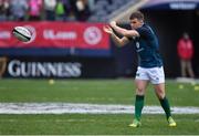 3 November 2018; Luke McGrath of Ireland warms up prior to the International Rugby match between Ireland and Italy at Soldier Field in Chicago, USA. Photo by Brendan Moran/Sportsfile