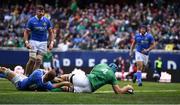 3 November 2018; Tadhg Beirne of Ireland goes over to score his side's third try during the International Rugby match between Ireland and Italy at Soldier Field in Chicago, USA. Photo by Brendan Moran/Sportsfile