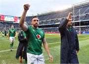 3 November 2018; Jack Conan, left, and Tadhg Beirne of Ireland following the International Rugby match between Ireland and Italy at Soldier Field in Chicago, USA. Photo by Brendan Moran/Sportsfile