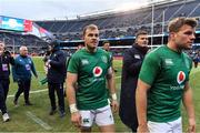 3 November 2018; Will Addison, left, and Jordi Murphy of Ireland leave the field after the International Rugby match between Ireland and Italy at Soldier Field in Chicago, USA. Photo by Brendan Moran/Sportsfile
