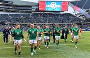 3 November 2018; The Ireland team leave the field after the International Rugby match between Ireland and Italy at Soldier Field in Chicago, USA. Photo by Brendan Moran/Sportsfile