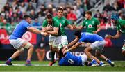 3 November 2018; Jack Conan of Ireland is tackled by Abraham Steyn, Renato Giammarioli, and Carlo Canna during the International Rugby match between Ireland and Italy at Soldier Field in Chicago, USA. Photo by Brendan Moran/Sportsfile