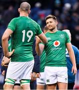 3 November 2018; Ross Byrne of Ireland with Devin Toner after the International Rugby match between Ireland and Italy at Soldier Field in Chicago, USA. Photo by Brendan Moran/Sportsfile