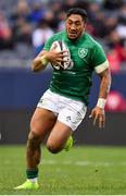 3 November 2018; Bundee Aki of Ireland during the International Rugby match between Ireland and Italy at Soldier Field in Chicago, USA. Photo by Brendan Moran/Sportsfile