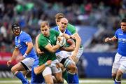 3 November 2018; Will Addison of Ireland is tackled by Federico Ruzza of Italy during the International Rugby match between Ireland and Italy at Soldier Field in Chicago, USA. Photo by Brendan Moran/Sportsfile