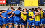 4 November 2018; Leinster team huddle prior to the Guinness PRO14 Round 8 match between Southern Kings and Leinster at Nelson Mandela Bay Stadium in Port Elizabeth, South Africa. Photo by Michael Sheehan/Sportsfile