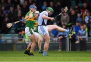 4 November 2018; Shane Dowling of Na Piarsaigh in action against John O'Keeffe of Clonoulty / Rossmore during the AIB Munster GAA Hurling Senior Club Championship semi-final match between Na Piarsaigh and Clonoulty / Rossmore at the Gaelic Grounds in Limerick. Photo by Piaras Ó Mídheach/Sportsfile