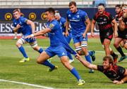 4 November 2018; Noel Reid of Leinster is tackled by Tienie Burger of Southern Kings during the Guinness PRO14 Round 8 match between Southern Kings and Leinster at Nelson Mandela Bay Stadium in Port Elizabeth, South Africa. Photo by Michael Sheehan/Sportsfile