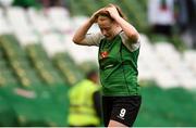 4 November 2018; Amber Barrett of Peamount United dejected following the Continental Tyres FAI Women’s Senior Cup Final match between Peamount United and Wexford Youths Women FC at the Aviva Stadium in Dublin. Photo by Ramsey Cardy/Sportsfile