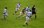 4 November 2018; Conor Hammersley of Clonoulty / Rossmore in action against Na Piarsaigh players, from left, Kevin Ryan, Gordon Brown, Cathal King and Conor Boylan, as referee Diarmuid Kirwan makes way, during the AIB Munster GAA Hurling Senior Club Championship semi-final match between Na Piarsaigh and Clonoulty / Rossmore at the Gaelic Grounds in Limerick. Photo by Piaras Ó Mídheach/Sportsfile