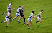 4 November 2018; Conor Hammersley of Clonoulty / Rossmore gets away from Na Piarsaigh players, from left, Kevin Ryan, Gordon Brown, Cathal King and Conor Boylan, as referee Diarmuid Kirwan looks on, during the AIB Munster GAA Hurling Senior Club Championship semi-final match between Na Piarsaigh and Clonoulty / Rossmore at the Gaelic Grounds in Limerick. Photo by Piaras Ó Mídheach/Sportsfile