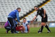 4 November 2018; Kieran Kennedy of Na Piarsaigh after picking up an injury during the AIB Munster GAA Hurling Senior Club Championship semi-final match between Na Piarsaigh and Clonoulty / Rossmore at the Gaelic Grounds in Limerick. Photo by Piaras Ó Mídheach/Sportsfile