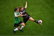 4 November 2018; Doireann Fahey of Wexford Youths in action against Dearbhaile Beirne of Peamount United during the Continental Tyres FAI Women’s Senior Cup Final match between Peamount United and Wexford Youths Women FC at the Aviva Stadium in Dublin. Photo by Brendan Moran/Sportsfile