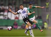 4 November 2018; Garry Buckley of Cork City is tackled by Brian Gartland of Dundalk during the Irish Daily Mail FAI Cup Final match between Cork City and Dundalk at the Aviva Stadium in Dublin. Photo by Eóin Noonan/Sportsfile