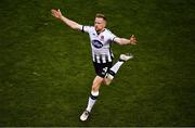 4 November 2018; Sean Hoare of Dundalk celebrates after scoring his side's first goal during the Irish Daily Mail FAI Cup Final match between Cork City and Dundalk at the Aviva Stadium in Dublin. Photo by Brendan Moran/Sportsfile