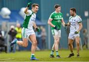 4 November 2018; Michael O'Cearbhaill of Gaoth Dobhair celebrates a score during the AIB Ulster GAA Football Senior Club Championship quarter-final match between Cargan Erin's Own and Gaoth Dobhair at Corrigan Park in Antrim. Photo by Mark Marlow/Sportsfile