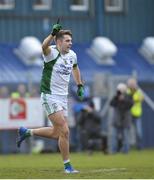 4 November 2018; Michael O'Cearbhaill of Gaoth Dobhair celebrates a score during the AIB Ulster GAA Football Senior Club Championship quarter-final match between Cargan Erin's Own and Gaoth Dobhair at Corrigan Park in Antrim. Photo by Mark Marlow/Sportsfile