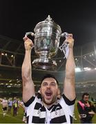 4 November 2018; Patrick Hoban of Dundalk celebrates with the cup after the Irish Daily Mail FAI Cup Final match between Cork City and Dundalk at the Aviva Stadium in Dublin. Photo by Eóin Noonan/Sportsfile