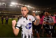4 November 2018; Dylan Connolly of Dundalk celebrates following the Irish Daily Mail FAI Cup Final match between Cork City and Dundalk at the Aviva Stadium in Dublin. Photo by Ramsey Cardy/Sportsfile