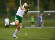 3 November 2018; Aron Shanagher of Ireland during the U21 Hurling Shinty International 2018 match between Ireland and Scotland at Games Development Centre in Abbotstown, Dublin. Photo by Piaras Ó Mídheach/Sportsfile