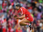 Laura Treacy explodes with joy at the final whistle as Cork cling on to win by a point against arch rivals Kilkenny in the All-Ireland senior camogie final.    This image may be reproduced free of charge when used in conjunction with a review of the book &quot;A Season of Sundays 2018&quot;. All other usage © SPORTSFILE