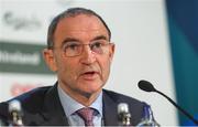 6 November 2018; Republic of Ireland manager Martin O'Neill during a Republic of Ireland Squad Announcement at SSE Airtricity HQ, in Leopardstown, Dublin.  Photo by Piaras Ó Mídheach/Sportsfile